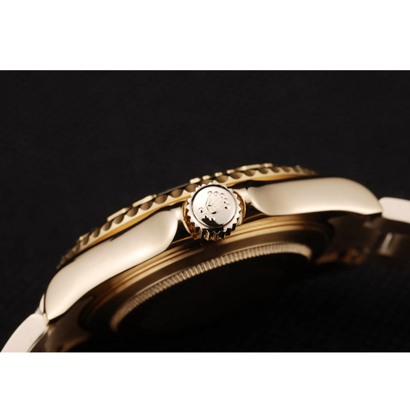 Rolex aaa copy Dial Bezel Rolex Gold 98232 Yacht Gold Master 0704